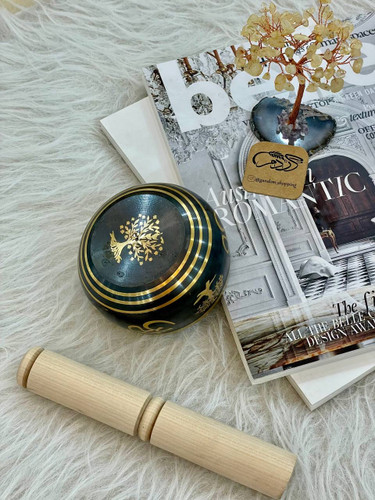 کاسه تبتی مشکی 9 سانت