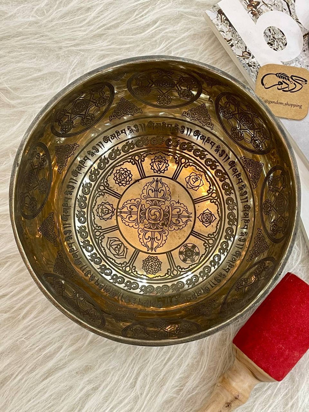 کاسه تبتی دستساز 18.5 سانت